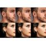 Aroncent 6Pcs Magnetic Ear Stud Mens Womens Spike Earring Non-Piercing Jewelry Stainless Black