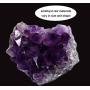 KISSPAT Unpolished Raw Amethyst Stone Pendant Necklace with 26 Long Chain