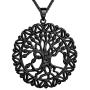 beautlace Round Celtic Knot Necklaces Silver/18K Gold/Black Gun Plated Tree of Life Pendant Trees Necklace Jewelry for Men and Women KP0137