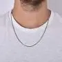 NYC Sterling Unisex Solid Italian 2mm Round Box Chain in Sterling Silver NYC Sterling Unisex Solid Italian 2mm Round Box Chain in Sterling Silver