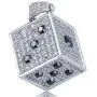 TOPGRILLZ 14K Gold Plated Iced Out CZ Simulated Diamond 3D Crap Dice Pendant Necklace for Men Fashion Jewelry (Silver Crap) TOPGRILLZ 14K Gold Plated Iced Out CZ Simulated Diamond 3D Crap Dice Pendant Necklace for Men Fashion Jewelry (Silver Crap)