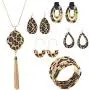 Statement Leopard Jewelry Set for Women Leopard Leather Bracelet Teardrop Drop Dangle Earrings Long Tassel Pendant Necklace Valentines Day Necklace Earrings Gift Statement Leopard Jewelry Set for Women Leopard Leather Bracelet Teardrop Drop Dangle Earrings Long Tassel Pendant Necklace Valentines Day Necklace Earrings Gift