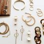PAVOI 14K Gold Plated Hoop Earrings For Women | 4mm Flat Infinity Gold Hoops Women Earrings | Gold Plated Loop Earrings For Women | Lightweight Hoop Earrings Set For Girls