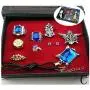 Cosplay Black Butler Ciel Sebastian Ring Necklace Earring Studs Set by HiRudolph