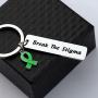 Gzrlyf Mental Health Awareness Keychain Break The Stigma Inspirational Gifts Green Awareness Support