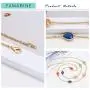 FAMARINE Multicolor Resin Beaded Chain Long Scatter Necklace for Girls Women, Red Blue Green Orange FAMARINE Multicolor Resin Beaded Chain Long Scatter Necklace for Girls Women, Red Blue Green Orange