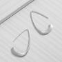 Silpada Silhouette Tapered Wire Open Drop Earrings in Sterling Silver