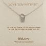 MaLove Dainty Giraffe Inspirational Pendant Necklace, Handmade White Rhodium Plated Pendant Necklace Jewelry Gift for Women