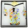 GlassOfVenice Murano Glass Millefiori Necklace and Earrings Set