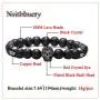 Nsitbbuery Fashion Crystal Eye Skull Bracelet 8MM Lava Rock Bead Bracelet Nsitbbuery Fashion Crystal Eye Skull Bracelet 8MM Lava Rock Bead Bracelet