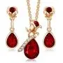 CDE Jewelry Sets for Women Rose Gold Jewelry Embellished with Crystal from Austria Mothers Day Jewelry Gifts Necklace and Earrings Set for Mom Wife CDE Jewelry Sets for Women Rose Gold Jewelry Embellished with Crystal from Austria Mothers Day Jewelry Gifts Necklace and Earrings Set for Mom Wife