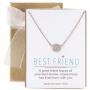 A+O Friendship Necklace - CZ Pave Necklace in Gold, Rose Gold, Sterling Silver
