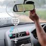 KUIYAI Serenity Courage Wisdom Car Charm with Dangle Charms Sobriety Heart Pendant for Rearview Mirror