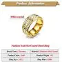 Xusamss Fashion Stainless Steel Double Row Iced Out Crystal Band Ring Xusamss Fashion Stainless Steel Double Row Iced Out Crystal Band Ring