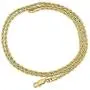 The Bling Factory 2mm-6mm 14k Yellow Gold Plated Twisted Rope Chain Necklace or Bracelet