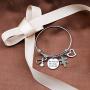 Eigso Nurse Bracelet Keychain She Believed She Could RN LVN LPN Nurse Stethascope Charm Nursing School Graduation Gift Inspirational Nurse Jewelry