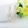 Women Dangle Earrings,Musical Note Drop Earring for Girl Rhinestone Earring Hook Earring with CZ Crystal Women Dangle Earrings,Musical Note Drop Earring for Girl Rhinestone Earring Hook Earring with CZ Crystal