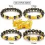RIOSO 3 Pcs Feng Shui Pixiu Good Luck Bracelets for Men Women Chinese Dragon Lucky Charm Bead Bracelet Pi Yao Attract Wealth Money Jewelry RIOSO 3 Pcs Feng Shui Pixiu Good Luck Bracelets for Men Women Chinese Dragon Lucky Charm Bead Bracelet Pi Yao Attract Wealth Money Jewelry
