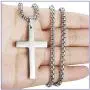 Fusamk Fashion Titanium Steel Prayer Cross Pendant Necklace,24'' Box Chain Fusamk Fashion Titanium Steel Prayer Cross Pendant Necklace,24'' Box Chain
