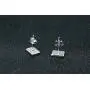 Unisex Stainless Steel Poker Aces Stud Earrings,Playing Cards Game Gambling Jewelry