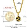 GOLDCHIC JEWELRY Number Necklace, Customized Unisex Boys Mens Stainless Steel Baseball Cross Necklace/Soccer/Football/Basketball Necklace with Chain 22”+2'' Extender,Sports Fan Gift