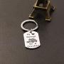 Zuo Bao Drive Safe Keychain My Heart Belongs to A Trucker Husband Keychain Gift for Truckers Wife Girlfriend