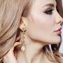 BriLove Womens Elegant Wedding Bridal Crystal Beaded Teardrop Chandelier Dangle Earrings