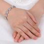 EVER FAITH Wedding Jewerly Hand Accessory Prong Cubic Zirconia Birthstone Marquise Leaf Elegant Tennis Bracelet