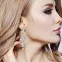 BriLove Womens Bohemian Boho Wedding Bridal Crystal Floral Vine Chandelier Hollow Clip-On Dangle Earrings BriLove Womens Bohemian Boho Wedding Bridal Crystal Floral Vine Chandelier Hollow Clip-On Dangle Earrings