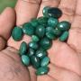 gemhub Approx 60 Ct / 12 Pcs Natural Oval Cut Colombian Loose Green Emerald Gemstones Lot