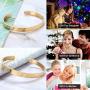 WinTrend Bracelet for Women 18K Gold Jewelry Mantra Cuff Bracelet Bangle Friend Encouragement Personalized Inspirational Funny Gift for Her Daughter Mom Friend