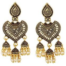 Efulgenz Boho Jewelry Indian Oxidized Gold Vintage Retro Ethnic Dangle Tribal Tibetan Gypsy Dangle Earrings for Girls Women