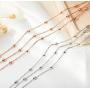 JUPPE Minimalist Anklet Ankle Bracelet Foot Chain with Heart Zircon Charms Beach Jewelry for Women and Girls