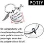 POTIY Horse Memory Gift in Memory of Horse Jewelry A Piece of My Heart Has Wings Pet Pony Mourning Loss Keychain Sympathy Gift Horse Memory Keepsake