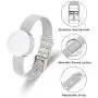 constantlife Cremation Bracelet for Ashes Memorial Urn Bangle Round Locket Ashes Holder Adjustable Watch Band Custom Engraving Keepsake constantlife Cremation Bracelet for Ashes Memorial Urn Bangle Round Locket Ashes Holder Adjustable Watch Band Custom Engraving Keepsake
