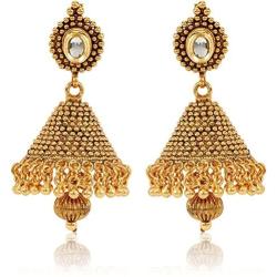 Royal Bling Bollywood Style Party Wear Traditional Indian Jewelry Jhumki Jhumka Earrings for Women