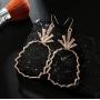 CanB Geometry Pineapple Dangle Earrings Drop Jewelry Ear Studs for Women Girls