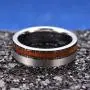 King Will Nature Tungsten Carbide Wedding Band 7mm Silver/Black Tungsten Ring with Wood Inlay Comfort Fit King Will Nature Tungsten Carbide Wedding Band 7mm Silver/Black Tungsten Ring with Wood Inlay Comfort Fit