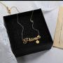 FAMARINE Zodiac Gifts Necklace for Women, Letter Pendant Zodiac Gold Necklace, 12 Constellation Astrology Fashion Jewelry Birthday Gift for Her