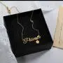 FAMARINE Zodiac Gifts Necklace for Women, Letter Pendant Zodiac Gold Necklace, 12 Constellation Astrology Fashion Jewelry Birthday Gift for Her