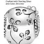 Pandora Jewelry Sparkling Skull Cubic Zirconia Charm in Sterling Silver Pandora Jewelry Sparkling Skull Cubic Zirconia Charm in Sterling Silver