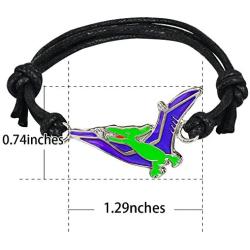 Fun Jewels Pterodactylus Dinosaur Charm Color Change Mood Bracelet For Boys Girls Dino Jewelry