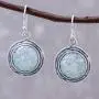NOVICA .925 Sterling Silver Glass Dangle Earrings, Roman Glamour NOVICA .925 Sterling Silver Glass Dangle Earrings, Roman Glamour