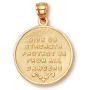 14k Gold Saint Michael Medal Protection Charm Pendant (White-and-Yellow-Gold)