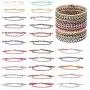 JYHF Woven Friendship Bracelets 27 Pieces Boho Handmade Bracelets for Women Adjustable Colorful Beaded Bracelet Gifts for Women Girls JYHF Woven Friendship Bracelets 27 Pieces Boho Handmade Bracelets for Women Adjustable Colorful Beaded Bracelet Gifts for Women Girls