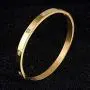 LINFENG Womens Love Bangle Bracelet Gold Plated Stainless Steel Hinged Bracelets,Jewelry Friendship Gift LINFENG Womens Love Bangle Bracelet Gold Plated Stainless Steel Hinged Bracelets,Jewelry Friendship Gift