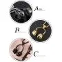 SAWADA Hip Hop Punk Style Stainless Steel Headphone Pendant Necklace DJ Music Chain Necklace Gold/Black/Silver SAWADA Hip Hop Punk Style Stainless Steel Headphone Pendant Necklace DJ Music Chain Necklace Gold/Black/Silver