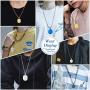 FaithHeart Saint Michael Necklace, Personalized Custom Archangel Protection Pendant for Men/Women, Stainless Steel/Gold Plated St. Michael The Archangel Medal Jewelry