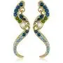 Betsey Johnson Pave Crystal Snake Front & Back Linear Earrings Betsey Johnson Pave Crystal Snake Front & Back Linear Earrings