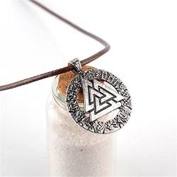 Viking Valknut Pendant Norse Warrior Odin Symbol Amulet Necklace For Men Celtic Jewelry